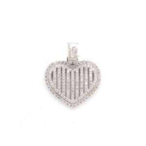Silhouette Diamond Heart Pendant