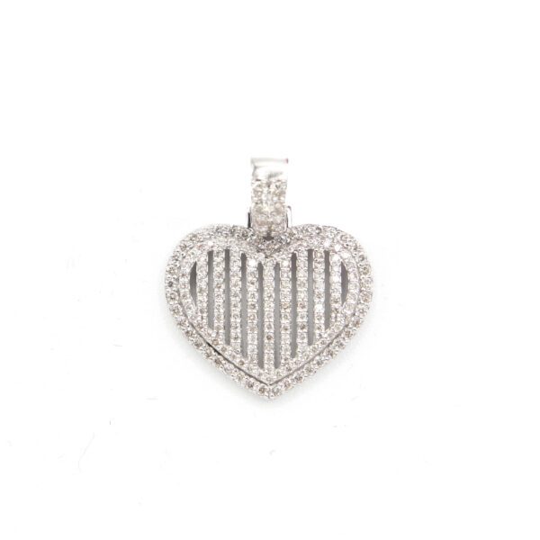 Silhouette Diamond Heart Pendant