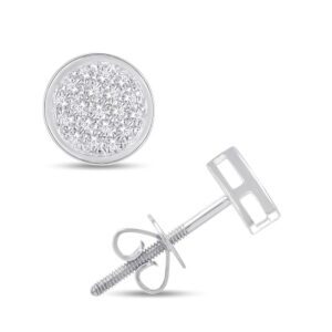 0.10 Carat Diamond Round Earrings