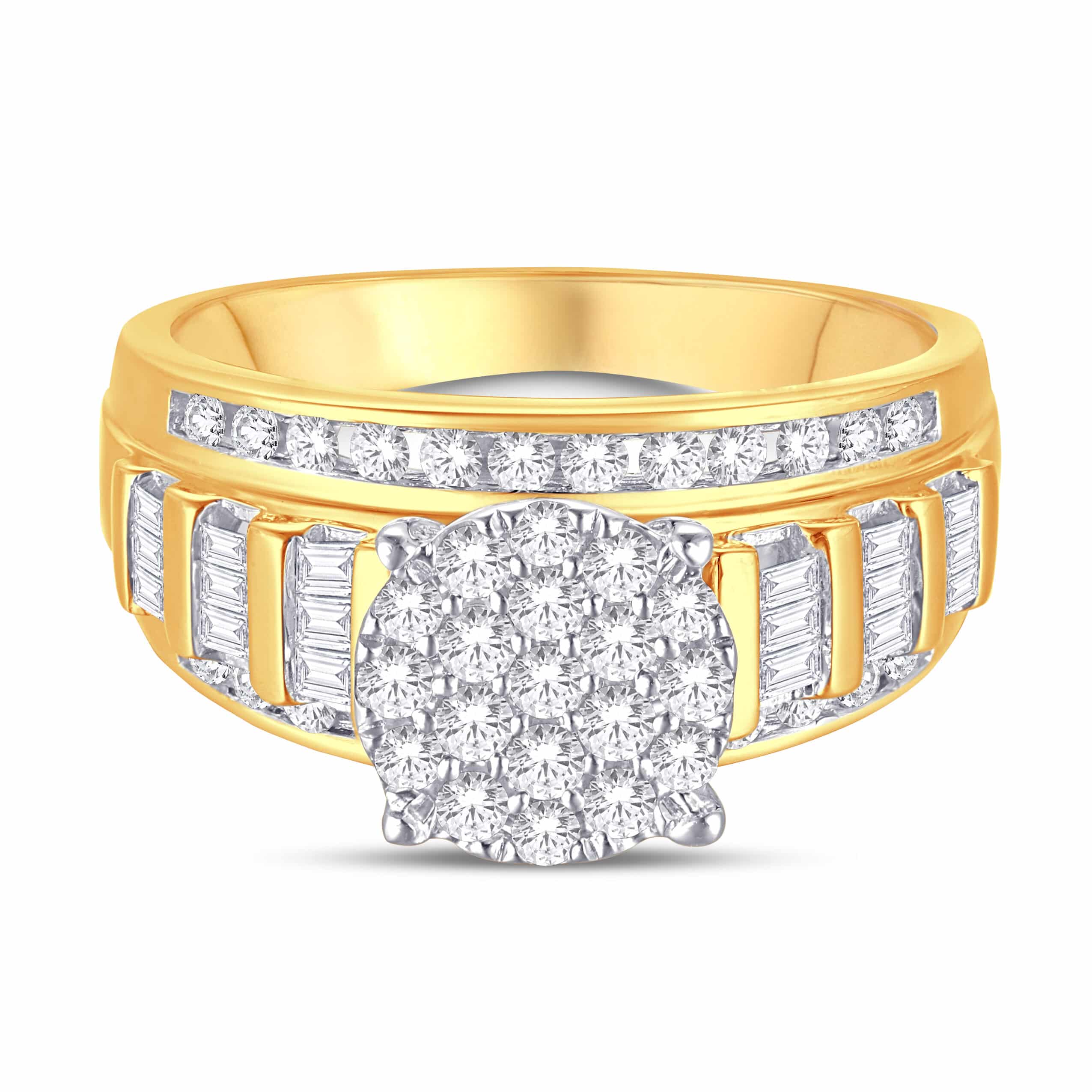 10 Karat Yellow Gold 1.00 Carat Diamond Round Ladies Ring - Image 4