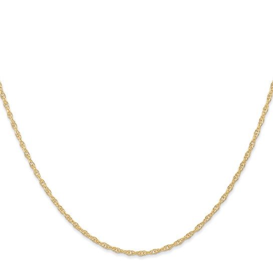 14K 16 inch Carded 1.35mm Cable Rope with Spring Ring Clasp Chain - Image 3