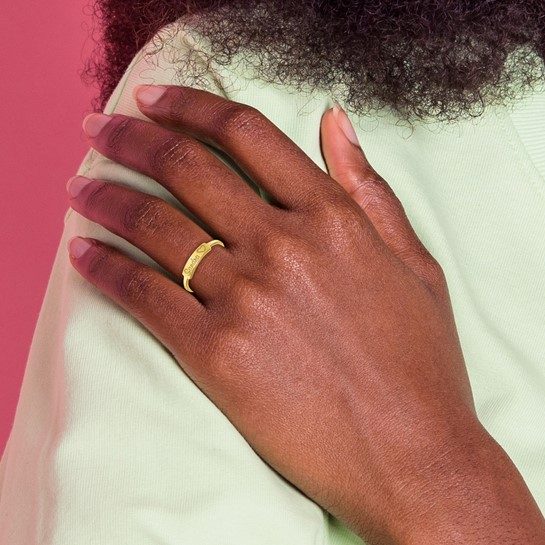Heart and Name Bar Ring - Image 13
