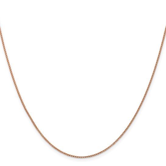Leslie's 14K Rose Gold 1mm D/C Open Franco Chain - Image 3
