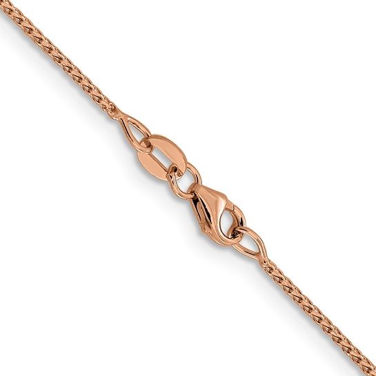 Leslie's 14K Rose Gold 1mm D/C Open Franco Chain - Image 4