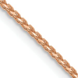 Leslie's 14K Rose Gold 1mm D/C Open Franco Chain