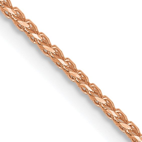 Leslie's 14K Rose Gold 1mm D/C Open Franco Chain