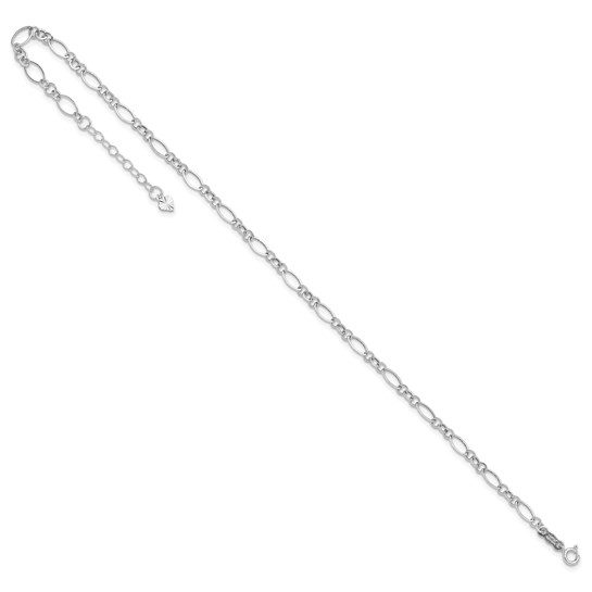 14k Fancy Link 9in with 1in ext Anklet - Image 8