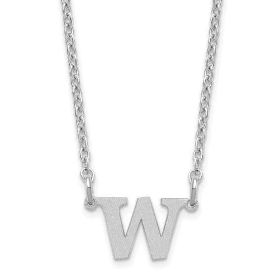 1-8 Satin Initials Necklace - Image 3