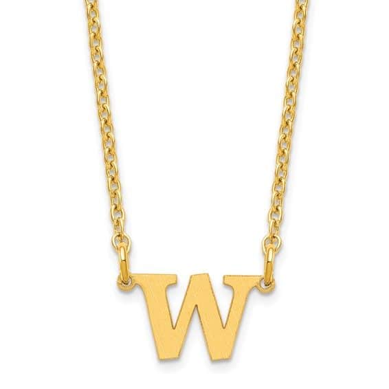 1-8 Satin Initials Necklace - Image 4