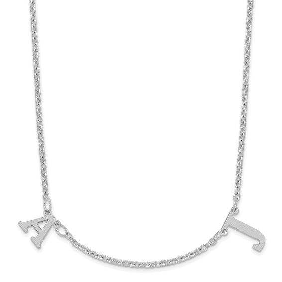 1-8 Satin Initials Necklace - Image 7