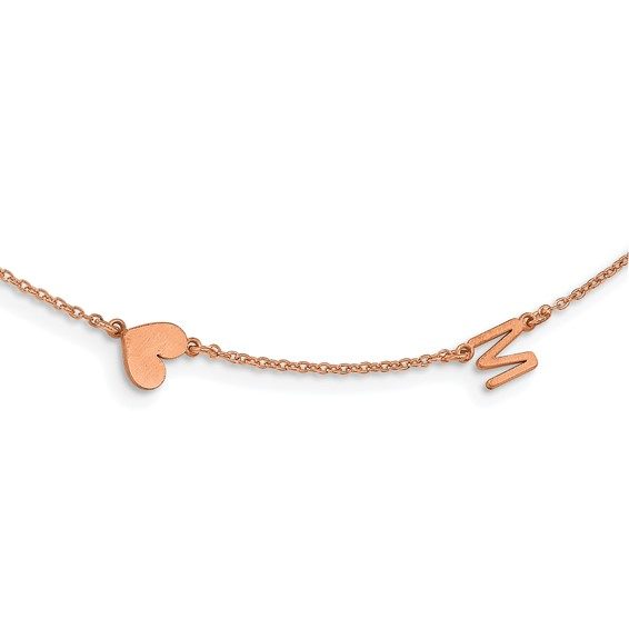 Brushed 1-5 Initial/Symbol Necklace - Image 3