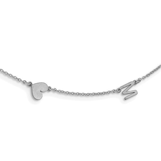 Brushed 1-5 Initial/Symbol Necklace - Image 5