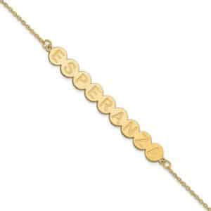 Letter Bubble Bracelet