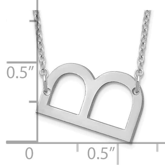 Polished Small Letter A to Z Necklace - Image 9