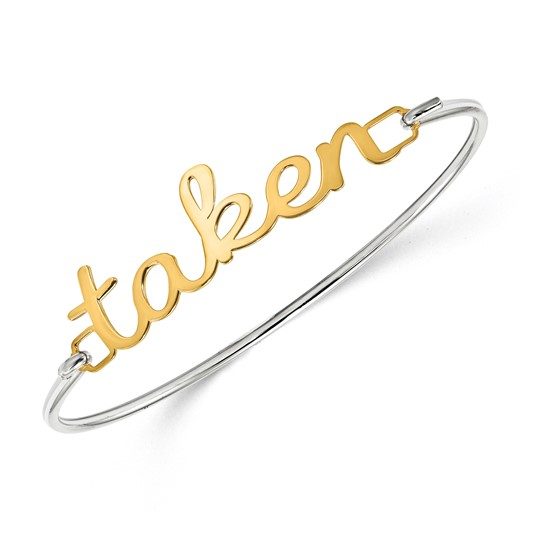 Name Plate on Sterling Silver Bangle - Image 5