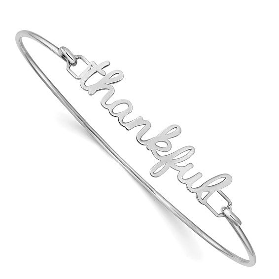 Name Plate on Sterling Silver Bangle - Image 3