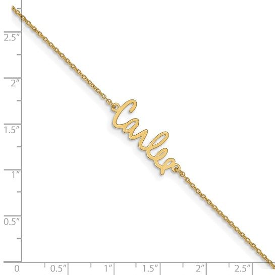 14k Yellow Gold/Rose Gold/White Gold Signature Bracelet - Image 3