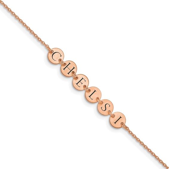 Epoxy Letter Disc Bracelet - Image 9