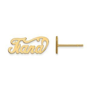 Name Plate Post Earrings