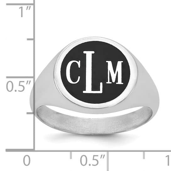 Epoxy Monogram Ring - Image 4