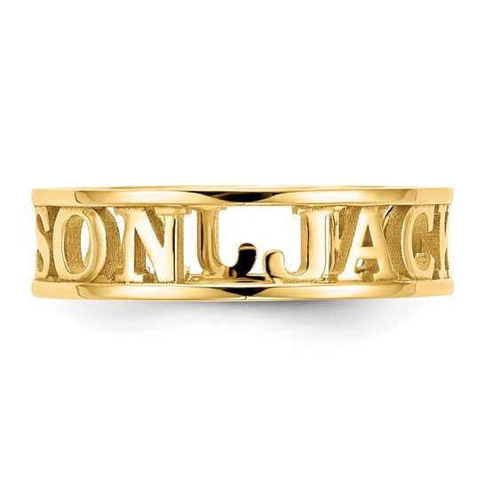 Cut-out Name Ring - Image 8