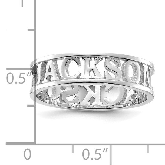 Cut-out Name Ring - Image 4