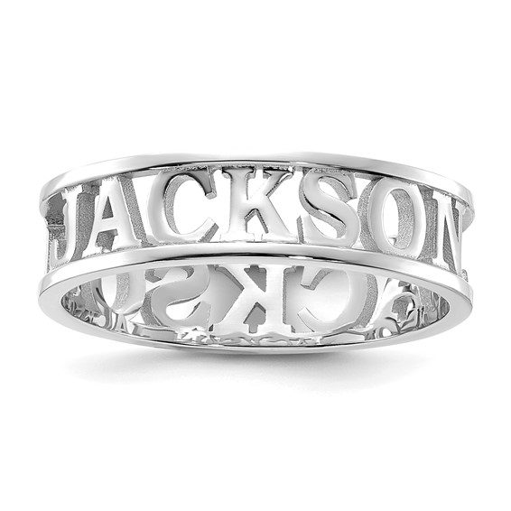 Cut-out Name Ring - Image 2