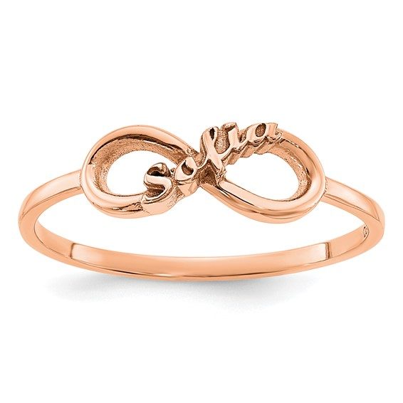 Personalized Infinity Ring