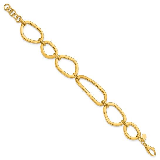 Herco 14K Polished Fancy Contemporary Link 7 Inch with .75 Inch Extension Bracelet - Image 5