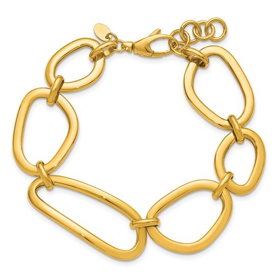 Herco 14K Polished Fancy Contemporary Link 7 Inch with .75 Inch Extension Bracelet - Image 3