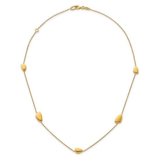 Herco 14K Polished Contemporary Station 16 in with 2in ext. Necklace - Image 3