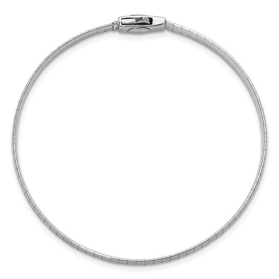 Herco 14K Two-Tone Polished 4.1mm Reversible 7.5 inch Omega Bracelet - Image 4
