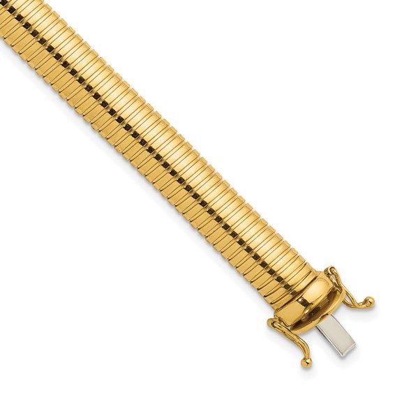 Herco 14K Polished 8.4mm Omega 7.25 inch Bracelet - Image 3