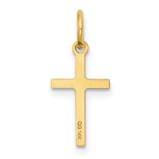 14k Polished Cross Charm - Image 4