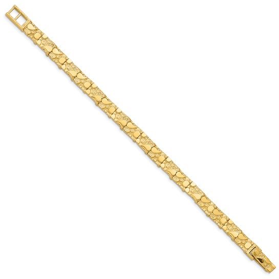 14k 7.00mm Nugget Bracelet - Image 4