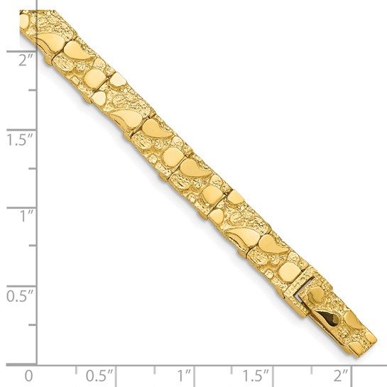 14k 7.00mm Nugget Bracelet - Image 3