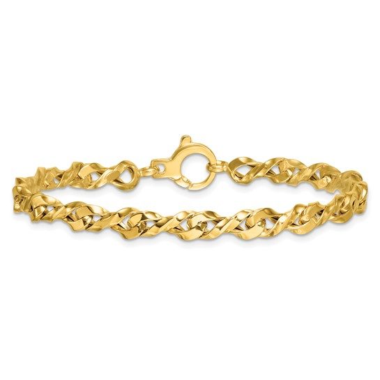 14k 1.9mm Semi-Solid Figaro Chain - Image 5