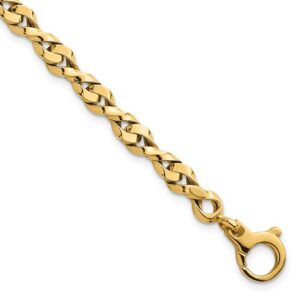 14k 1.9mm Semi-Solid Figaro Chain