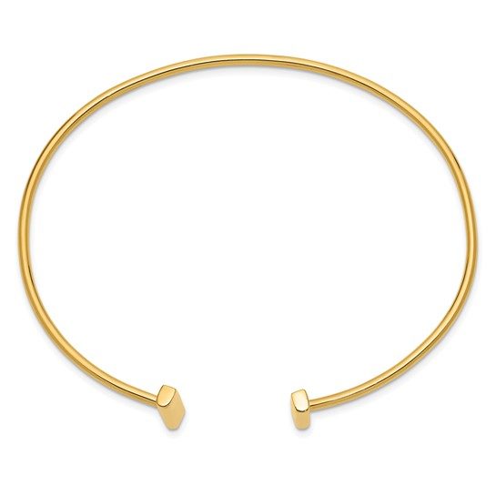 14k Flexible Bar Bangle - Image 5