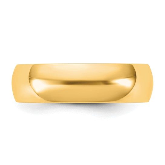 14KY 5.5mm LTW Half Round Band Size 7 - Image 5