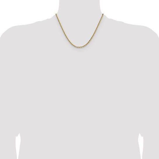 14k 3.25mm D/C French Link Chain - Image 4