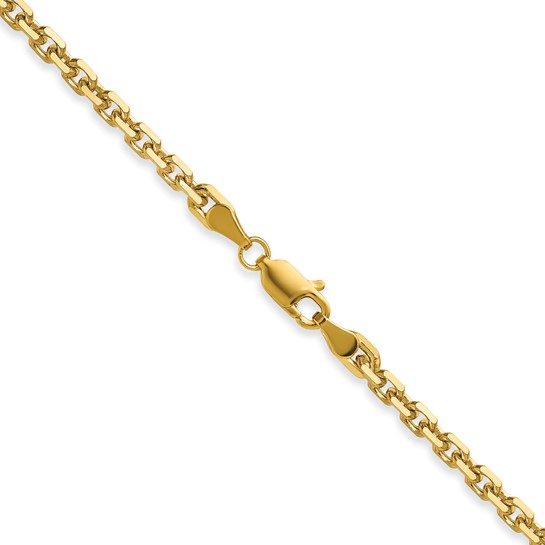 14k 3.25mm D/C French Link Chain - Image 5