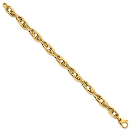 14k Polished Fancy Link Bracelet - Image 6