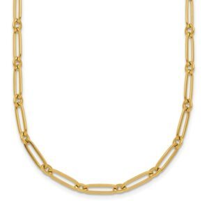14k Polished Paperclip Link 3.75mm Necklace